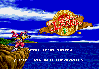 Captain Lang title screen for Sega Mega Drive